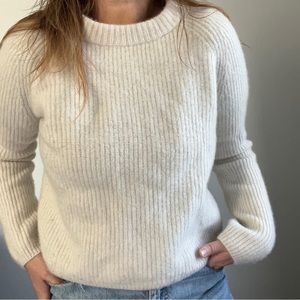 Quince Cashmere Fisherman Crewneck Sweater